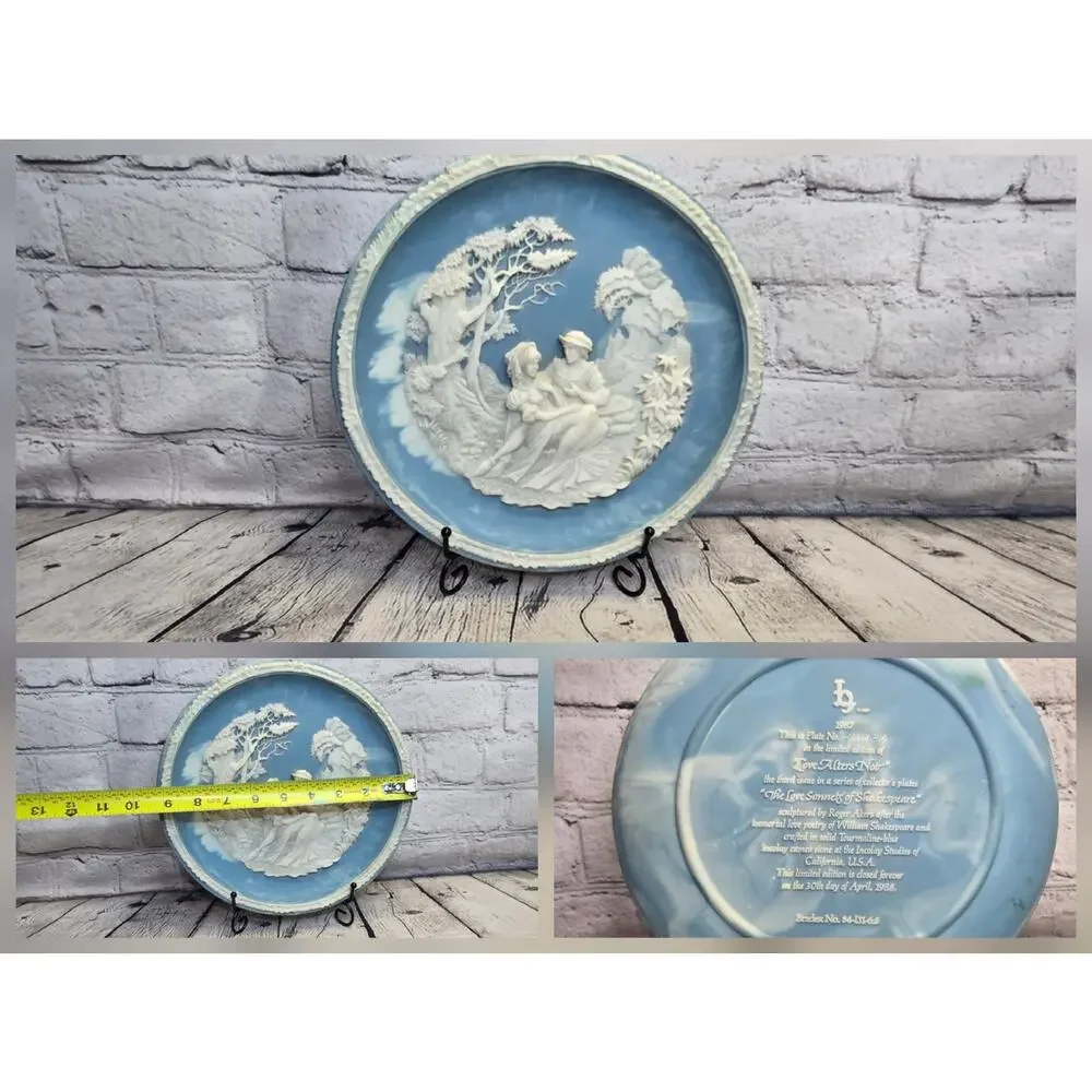 Set of 3 Bradford Exchange Collector's Plate The Love Sonnets of Shakespeare - Picture 2 of 4